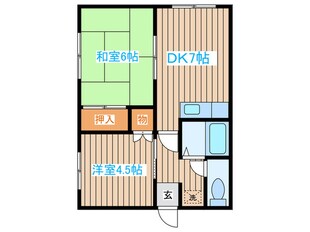 中央マンションの物件間取画像